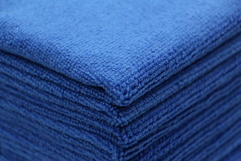 VeraSong Microfiber Dish Cloths Fast Drying Kitchen Cleaning Cloth Dish Rags Dust Cloths Ultra Absorbent Lint Free Washcloths 12inch x 12inch 10 Pack Dark Blue - Image 4